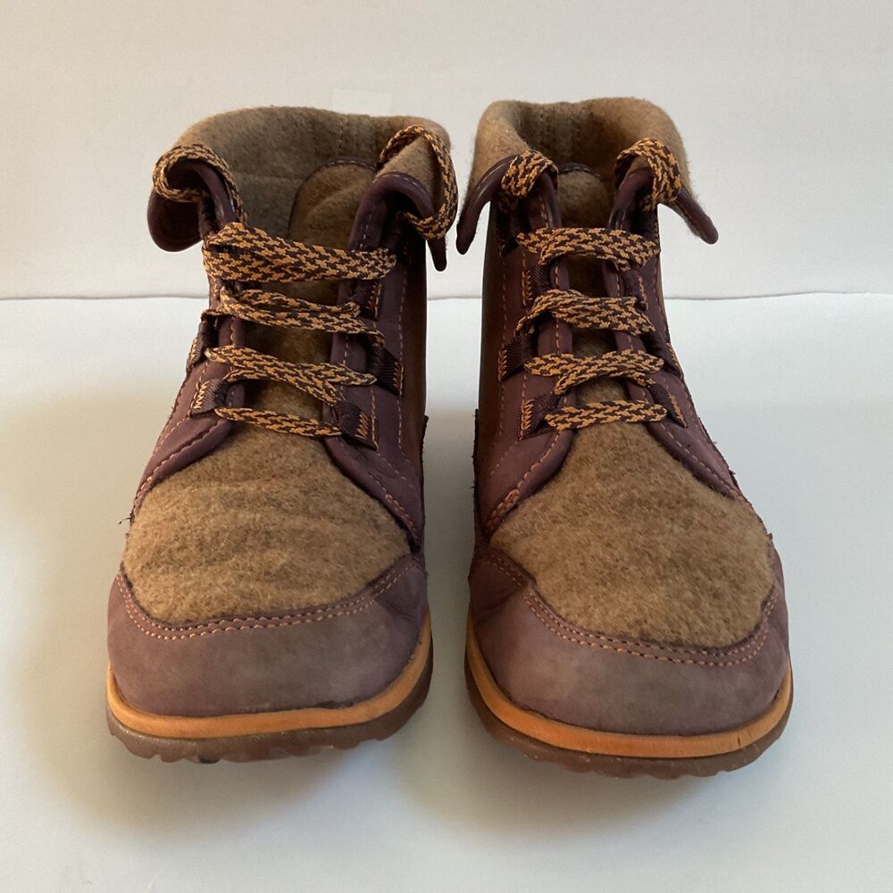 Chaco Barbary Waterproof Leather & Wool Boots Womens Sz 7.5 Brown Outdoor - Picture 7 of 10